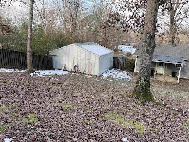 view of outbuilding