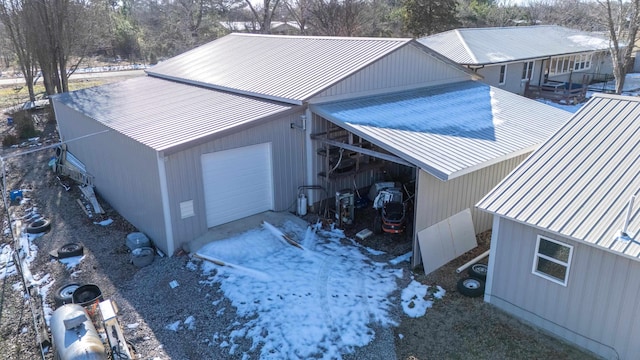 view of property exterior featuring a garage