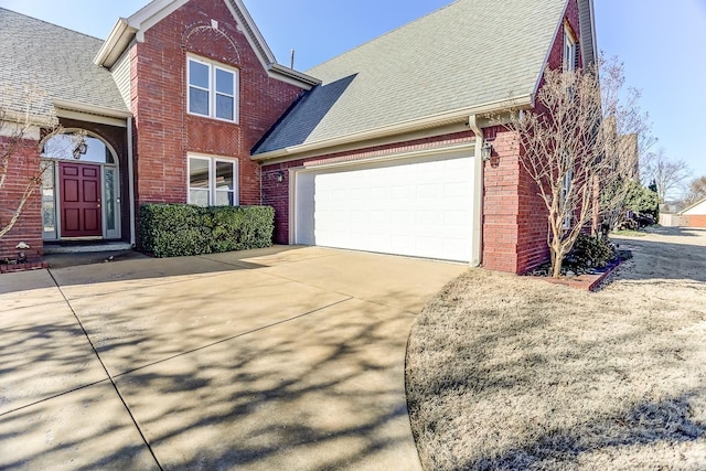 front of property featuring a garage