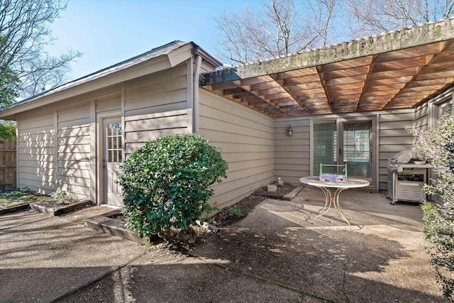 exterior space with a patio area