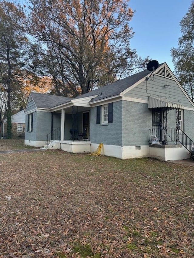 view of rear view of property