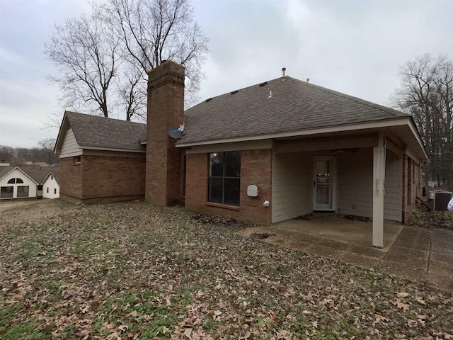 back of house featuring a patio