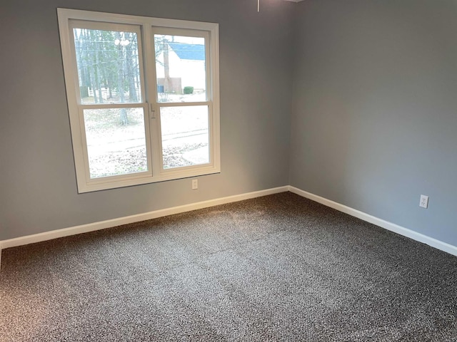 view of carpeted empty room