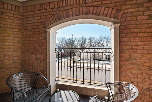 view of balcony