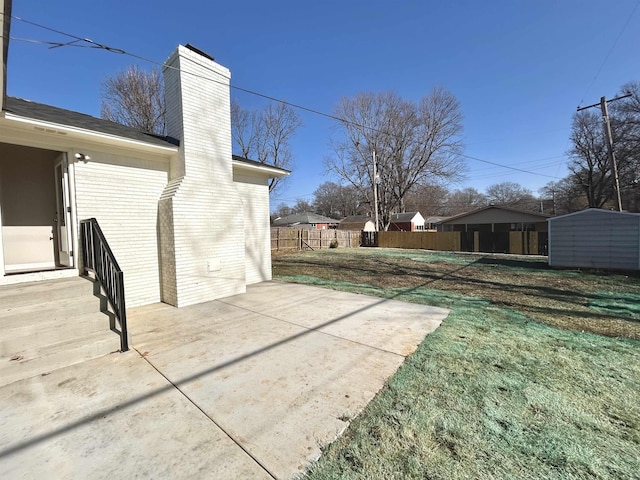 view of yard with a patio area