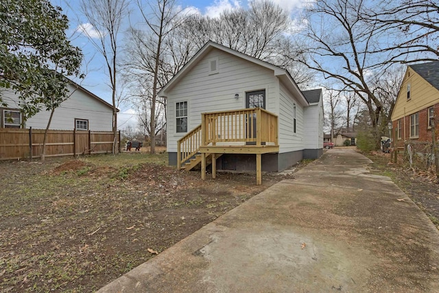 view of rear view of house