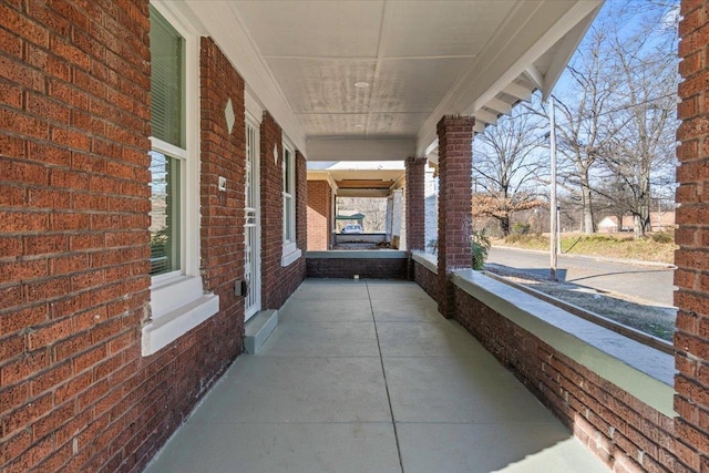 view of patio / terrace with a porch