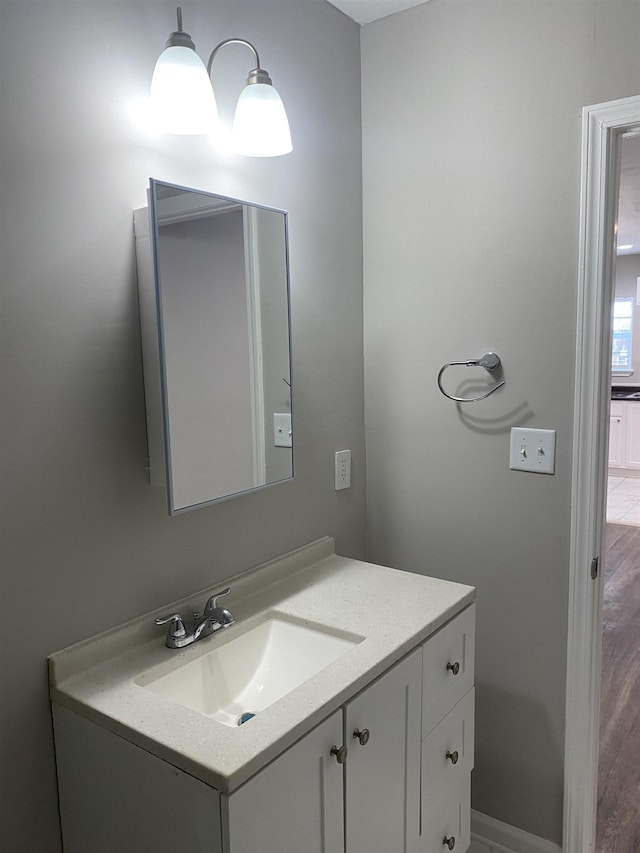 bathroom featuring vanity