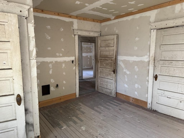 interior space with wood-type flooring