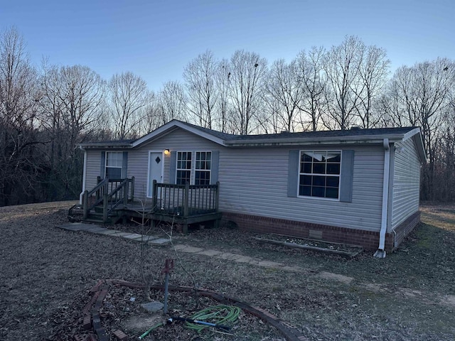 view of manufactured / mobile home