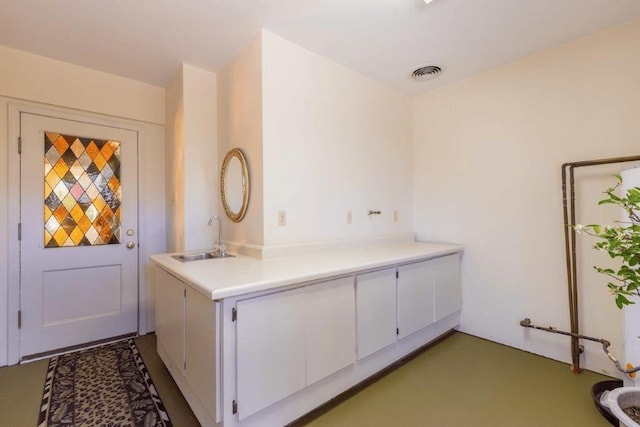 laundry room with sink