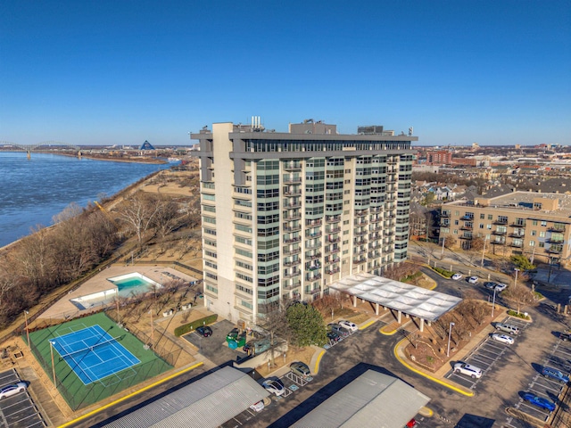 view of property featuring a water view