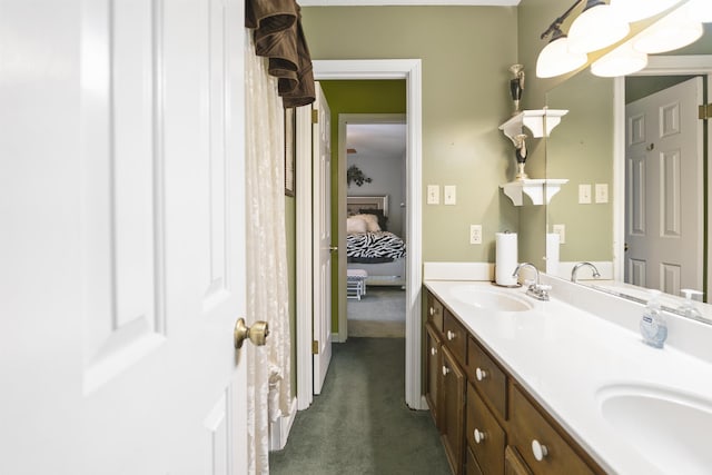 bathroom featuring vanity