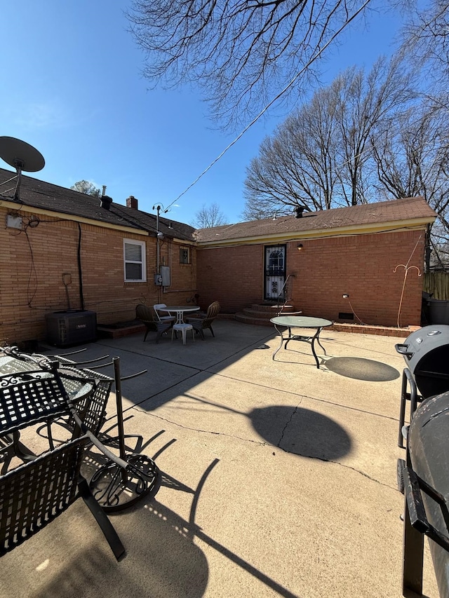 rear view of house with a patio area