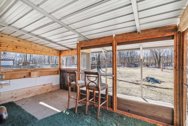 sunroom / solarium with a wealth of natural light