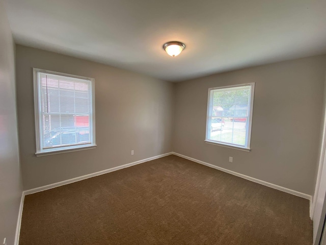 view of carpeted empty room