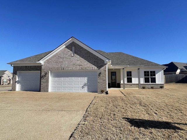 view of front of house featuring a garage