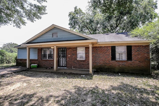 view of front of home