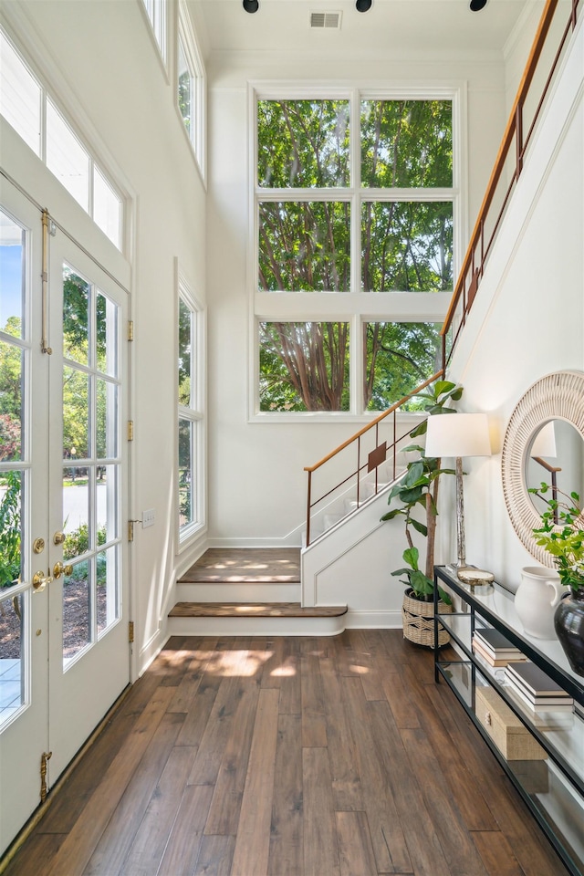 unfurnished sunroom with plenty of natural light