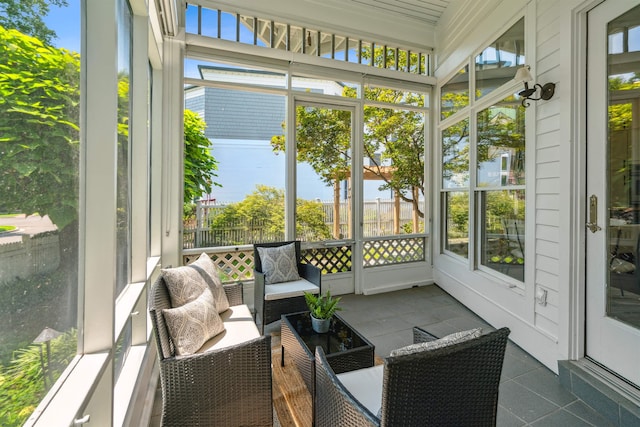 view of sunroom / solarium