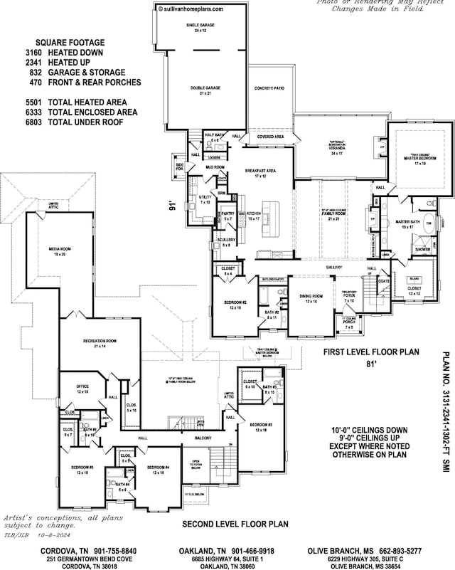 9170 Old Green Ln, Germantown, TN 38138 - view of floor plan / room layout