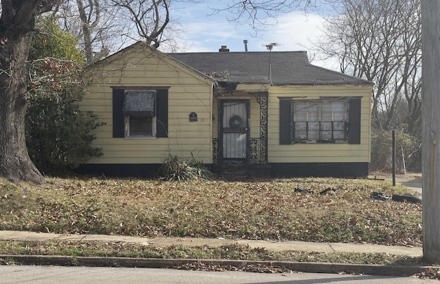 view of bungalow-style house