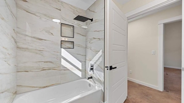 bathroom with shower / tub combination