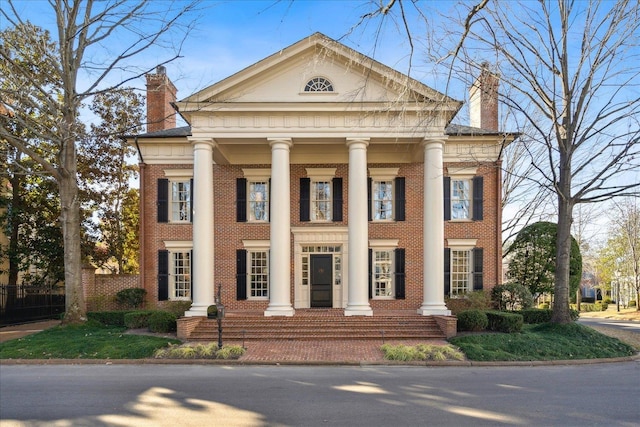 view of greek revival house