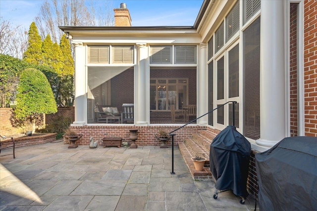 view of patio / terrace with grilling area