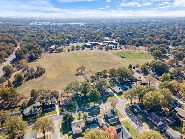 bird's eye view featuring a residential view