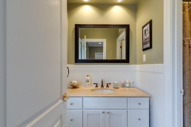 bathroom featuring vanity