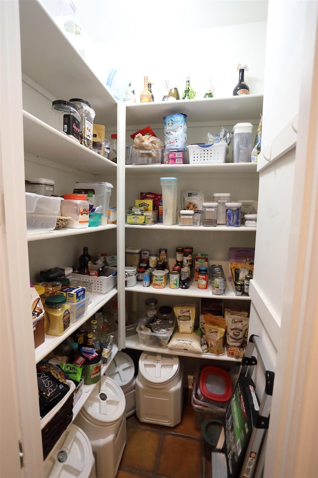 view of pantry