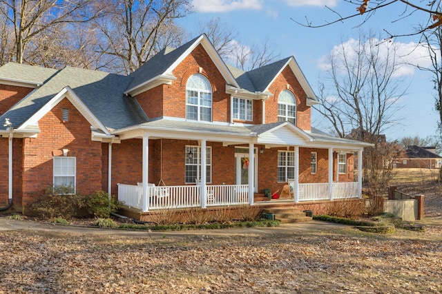 view of front of home with a porch