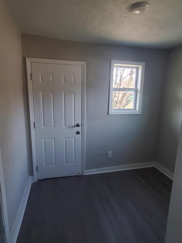 interior space featuring dark hardwood / wood-style flooring