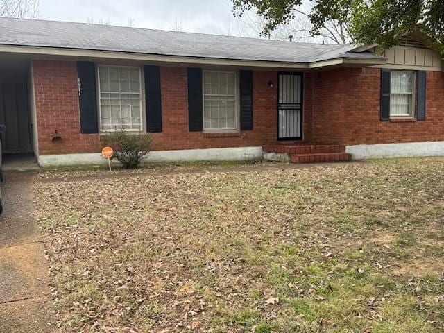 view of ranch-style home