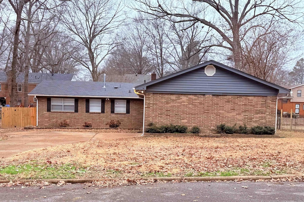 view of ranch-style house