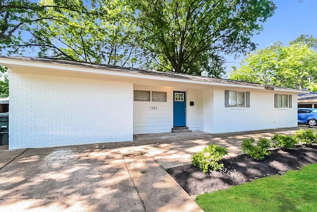 view of ranch-style home