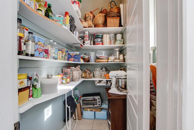 view of pantry