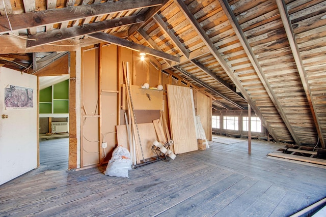 view of attic