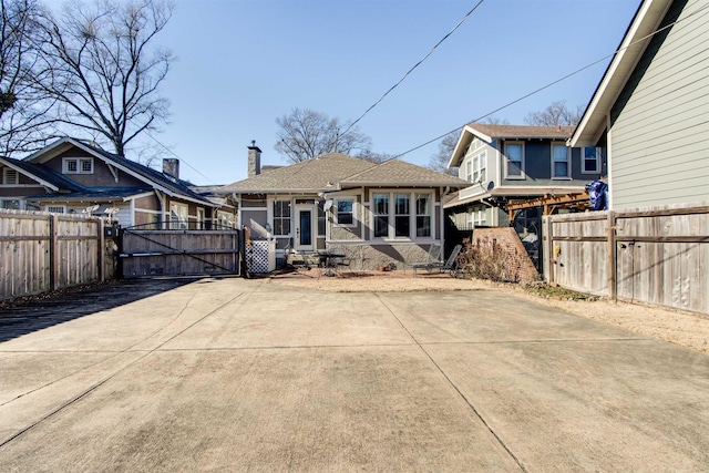 view of back of property