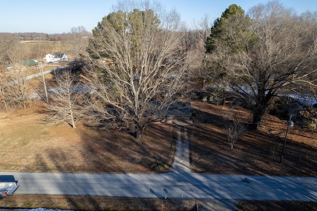 aerial view featuring a rural view