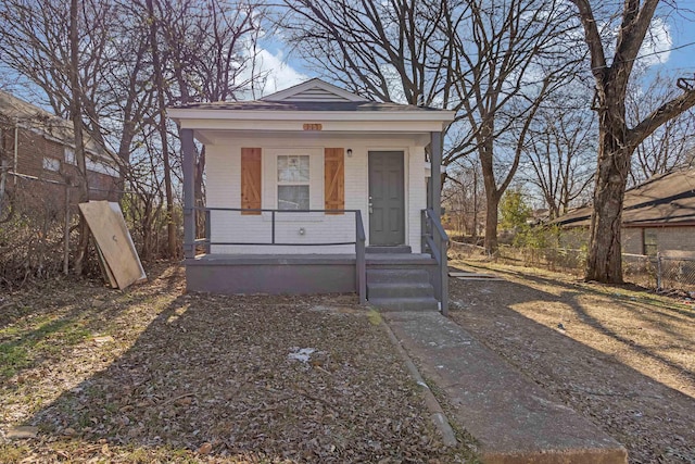 bungalow with a porch