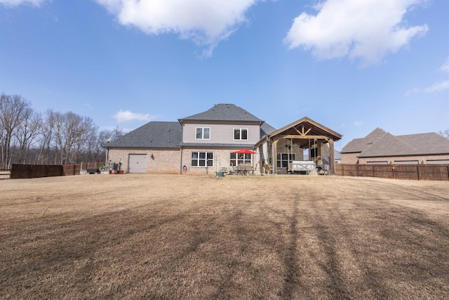 view of back of property