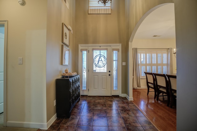 view of foyer entrance