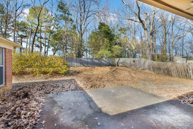 view of yard featuring a patio area