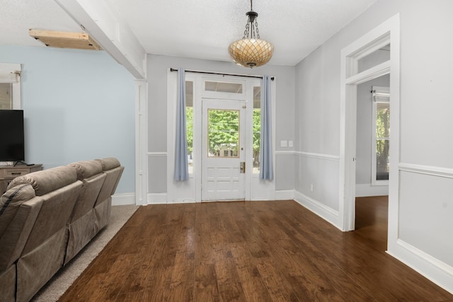 entryway featuring dark hardwood / wood-style floors