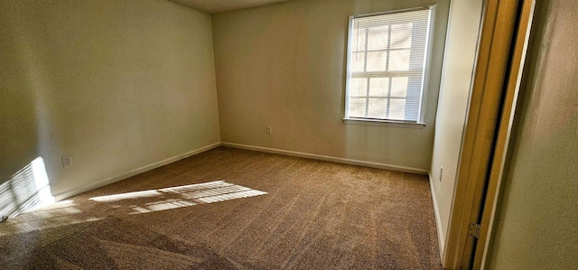 unfurnished room featuring carpet flooring