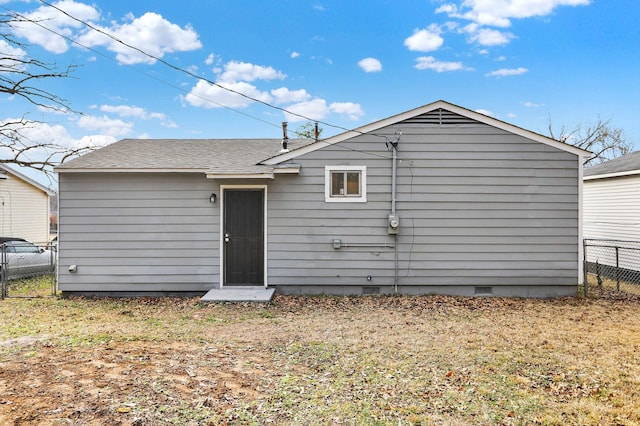 view of rear view of property