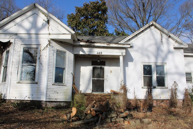 view of rear view of house