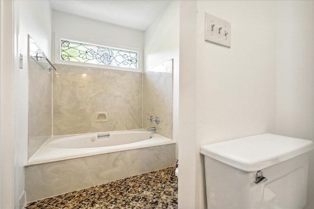 bathroom featuring bathing tub / shower combination